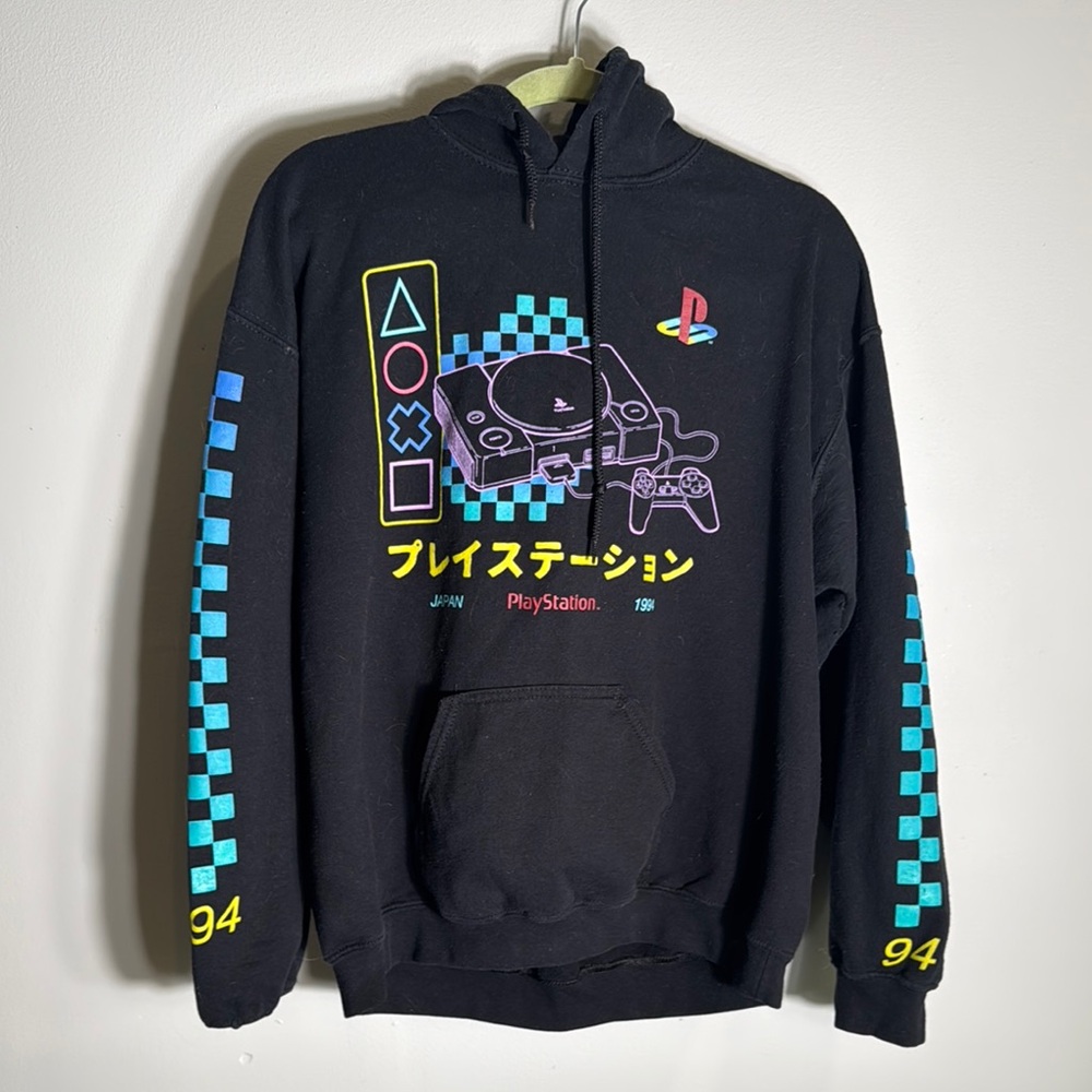 Black PlayStation‎ Graphic Hoodie